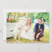 Jour de mariage moderne Merci photo (Devant)