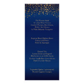 Jour de Mariage moderne Pots Or tendance - Menu (Dos)