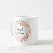 Jour de mères floral de tasse de rose de maman (Devant gauche)