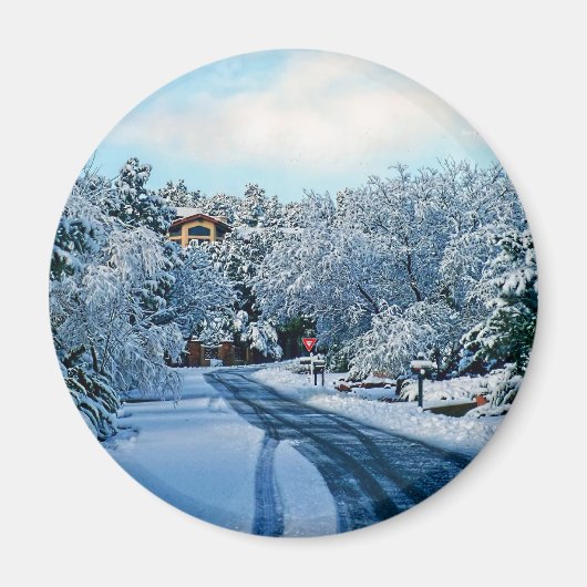 Jour de neige Sedona, aimant (Devant)