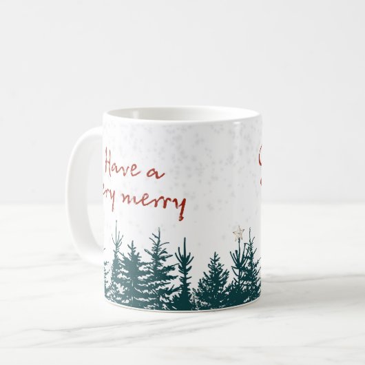 Jour de Noël Café Mug (Devant gauche)