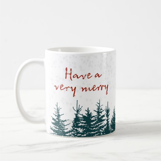 Jour de Noël Café Mug (Gauche)
