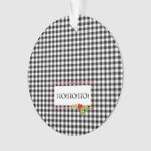 Jour de Noël Plaid Holly Ho Ho Festive (devant)