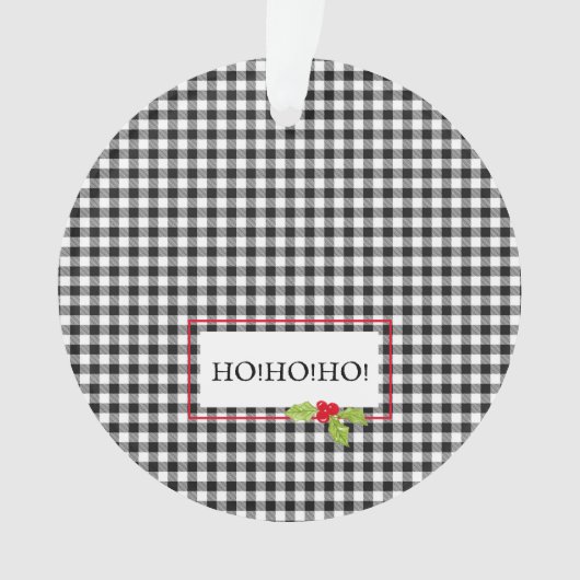 Jour de Noël Plaid Holly Ho Ho Festive (devant)