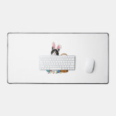 Jour de Pâques Chat Lapin Oreilles Oeufs Graphique (Clavier et souris)