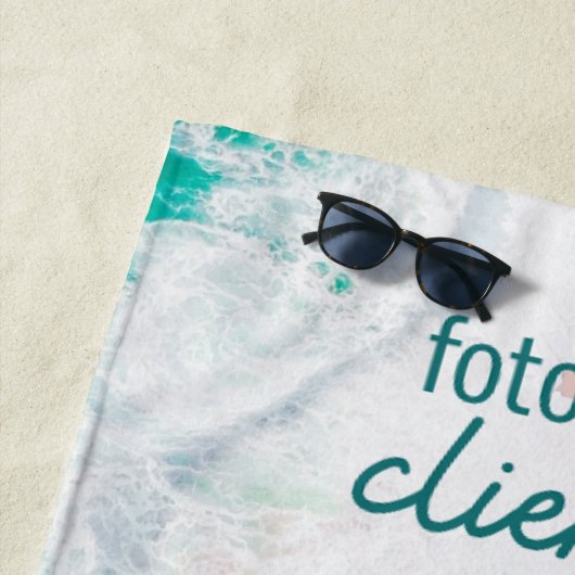 Jour de plage Inonde Clientes Serviette de plage (En situation)