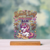 Jour de plage licorne bébé licorne stylée Zazzle D (Neutre)