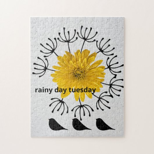Jour de pluie Mardi Jardin Photo Art Jigsaw Puzzle (Vertical)