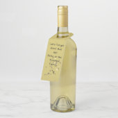 Jour de remerciement - Étiquette drôle pour suspen (Incliné)