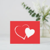 Jour de Saint Valentin, carte de voeux avec des co (Debout devant)