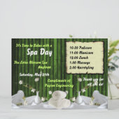 Jour de spa pour des invitations de coutume des (Debout devant)