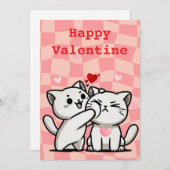 Jour de valentines amusantes Carte de vacances à p (Devant / Derrière)