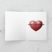 Jour de Valentines heureux - carte (Intérieur)