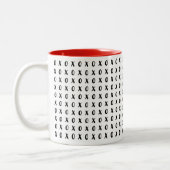 Jour de Valentines moderne Typographie Café tasse (Gauche)