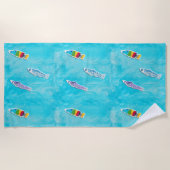 Jour des enfants serviette de plage Koinobori (Devant)