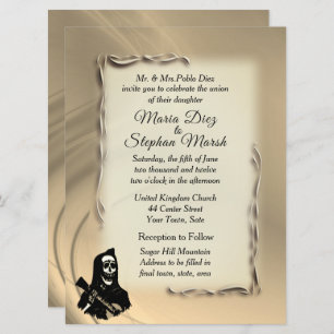 Jour des invitations de mariage mortes