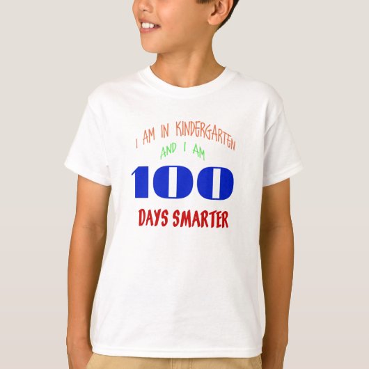 Jour des Kindergarteners 100 de T-shirt d'école (Devant)