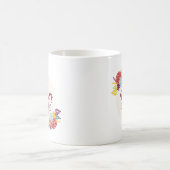 Jour des mères florales élégantes | Café Mug (Centre)