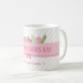 Jour des mères florales élégantes | Café Mug (Devant droit)