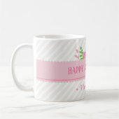 Jour des mères florales élégantes | Café Mug (Gauche)