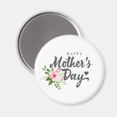 Jour des mères florales élégantes | Magnet (Recto/Verso)