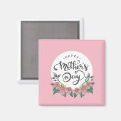 Jour des mères florales élégantes | Magnet (Recto/Verso)