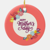 Jour des mères florales élégantes | Ornement (Dos)