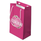 Jour des mères florales élégantes | Sac cadeau (Dos Angle)