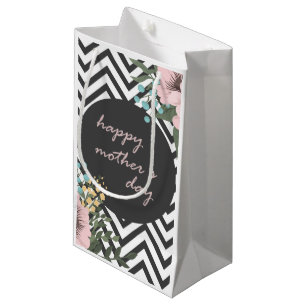 Jour des mères florales élégantes Sac cadeau
