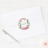 Jour des mères florales élégantes | Sticker (Enveloppe)