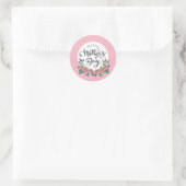 Jour des mères florales élégantes | Sticker (Sac)