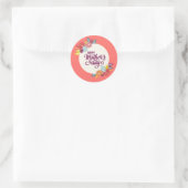 Jour des mères florales élégantes | Sticker (Sac)