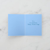 Jour des mères modèles d'un bel instagram bleu (Intérieur)
