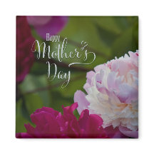 Jour des Mères Peony Garden Magnet