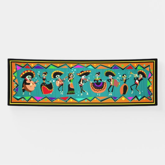 Jour des morts - Bannière Dia De Muertos (Horizontal)