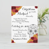 Jour des morts de Dia Los Muertos Faire-part de ma (Debout devant)