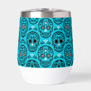 Jour des Morts Mexicain Calavera Crâne Floral Folk