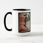 Jour des morts priant squelette Mug (Gauche)