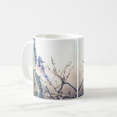 Jour des neiges Mug de café nature Bleu Jay Bird (Devant gauche)