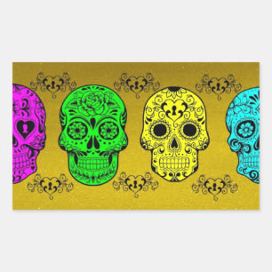 Jour des stickers crâniens morts