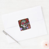 Jour des Stickers Morts main tiré Catrina (Enveloppe)