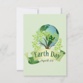 Jour des terres 22 avril Carte de remerciements (Devant)