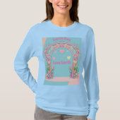 Jour des terres AI Art féminin T-shirt bleu clair (Devant)