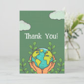 Jour des terres Anniversaire Fête Invitation (Debout devant)