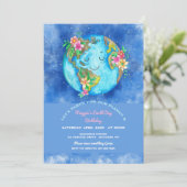 Jour des terres Anniversaire Fête Invitation (Debout devant)