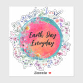 Jour des terres, Autocollant quotidien (Feuille)