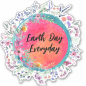 Jour des terres, Autocollant quotidien (Devant)