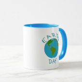 Jour des terres Mug (Devant droit)