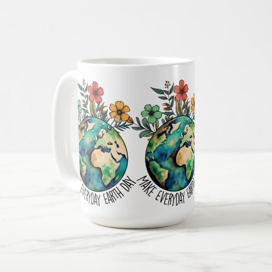 Jour des terres Mug (Devant gauche)