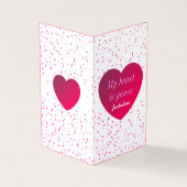 Jour des Valentines du Coeur Blanc Rouge Moderne (Outside)